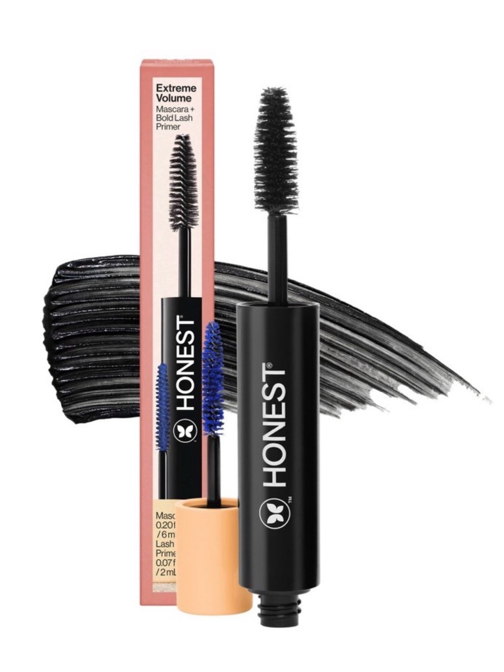 Honest Beauty Extreme Volume Mascara + Bold Lash Primer Black
